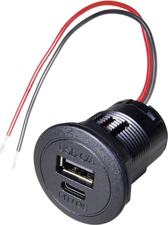 ProCar Power USB-C/A Doppelsteckdose