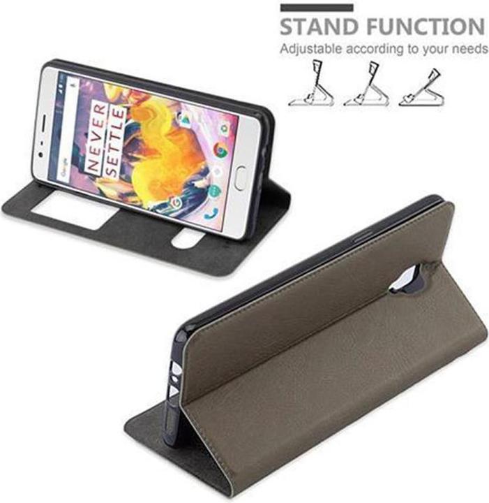 Actual product image Cadorabo Case Book View Doppelfenster (OnePlus 3)