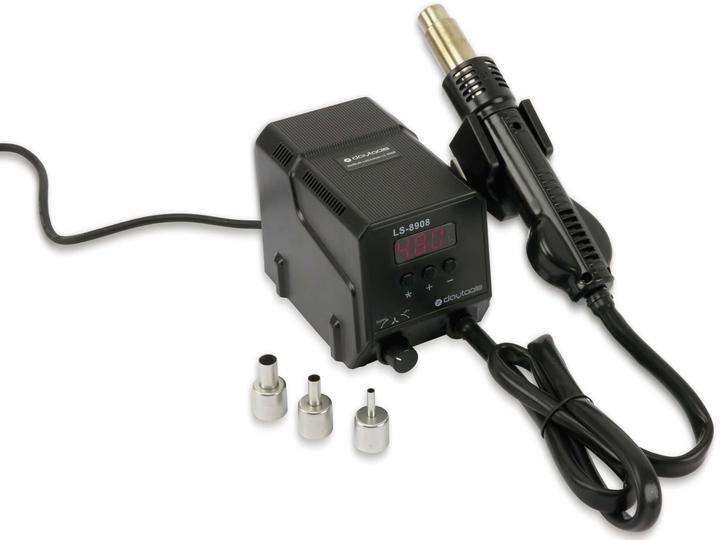 Daytools LS-8908 soldering station, hot air LED display, 300 W, adjustable, 3 nozzles