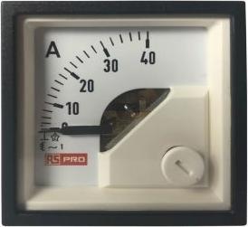 Actual product image Rs Pro Analogue Panel Ammeter 40 (Input, Scale)A A