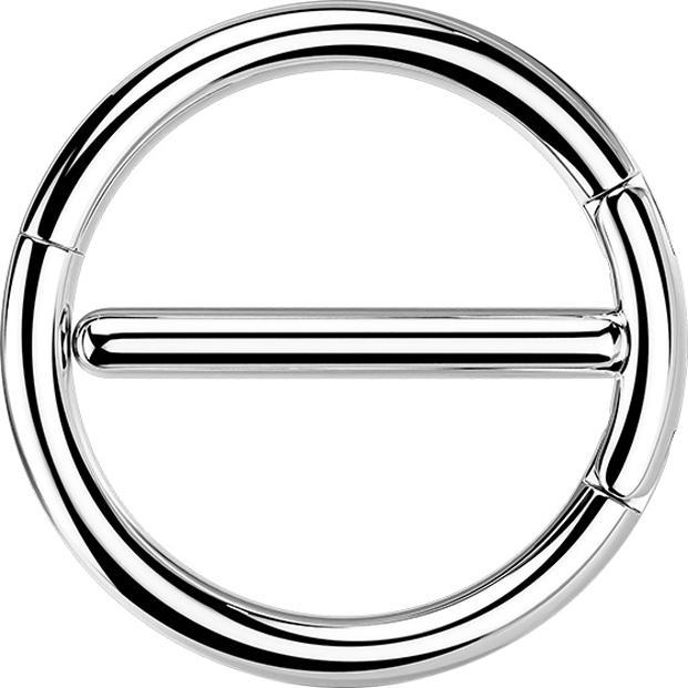 Produktbild Star Piercing Segmentring doppel klappbar silber (Chirurgenstahl 316L, ohne Messing)