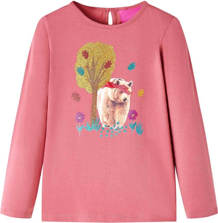 Immagine prodotto VidaXL Camicia da bambino a maniche lunghe rosa scuro 92,Materiale: 95 % cotone. 5 (92)