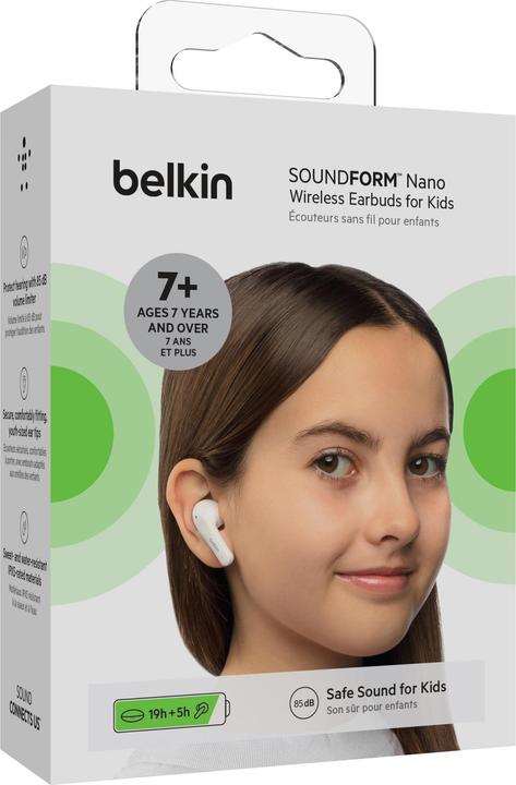 Actual product image Belkin SoundForm Nano Wireless Earbuds for Kids