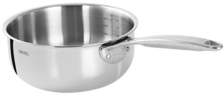 Immagine prodotto Cristel Casseruola Castel'Pro 14 cm (14 cm, Casseruola con manico, Acciaio inossidabile, Alluminio)