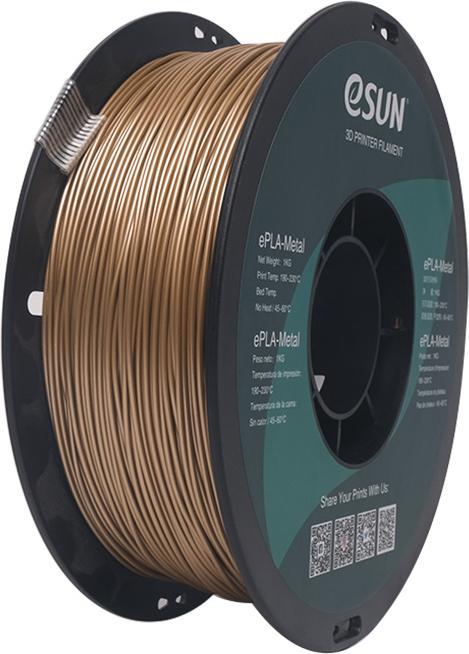 Image du produit eSUN Filament ePLA-Metal Bronze 1.75mm 1Kg (PLA, 1.75 mm, 1000 g, Or)