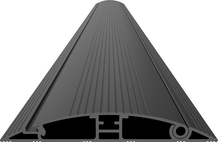 Image du produit Multibrackets Goulotte de câblage au sol 139x1600, aluminium, noir (Conduit, 160 cm)