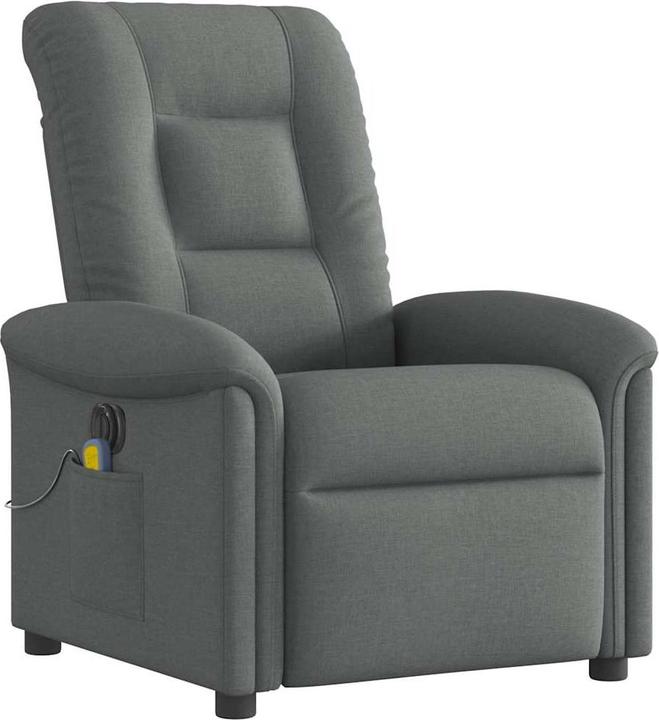 Actual product image VidaXL Massage chair electric dark grey fabric