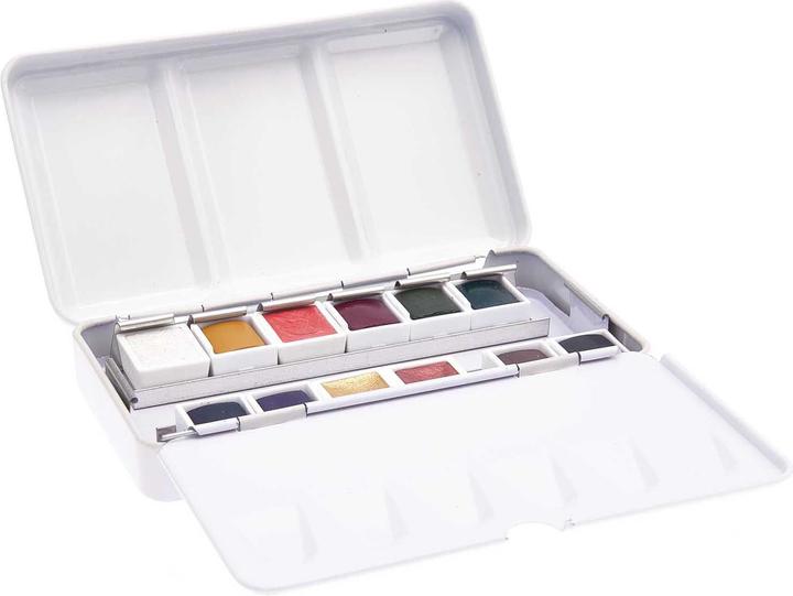 Actual product image Rico Design ART Essential Watercolour Paints "12 Colours", metal box (Earth colours)