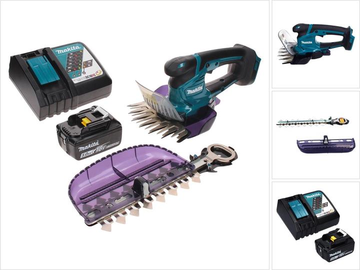 Immagine prodotto Makita DUM 604 RT1X Batteria tosaerba 18 V con lama per erba e cespugli + 1x batteria 5.0 Ah + (Tagliasiepi a batteria)