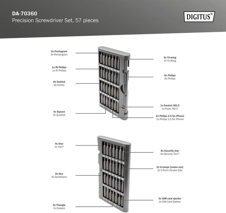 Produktbild Digitus Feinmechaniker Schraubendreher Set