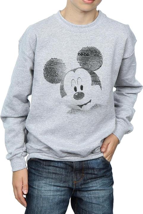 Immagine prodotto Disney Mickey Mouse Text Face Felpa Ragazzi (128)