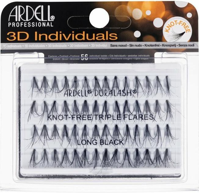 Ardell Ciglia nere lunghe senza nodi Triple Individuals 25g (Ciglia artificiali)