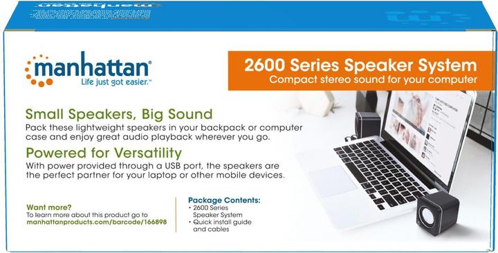 Actual product image Manhattan 2600 Series stereo speakers