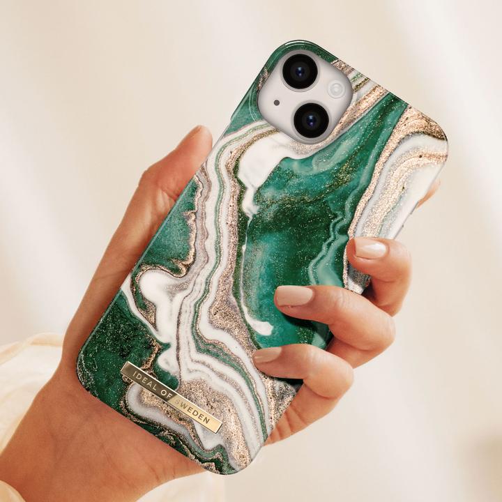 Produktbild iDeal Of Sweden Designer-Cover Golden Jade Marble (Apple iPhone 14 Plus)