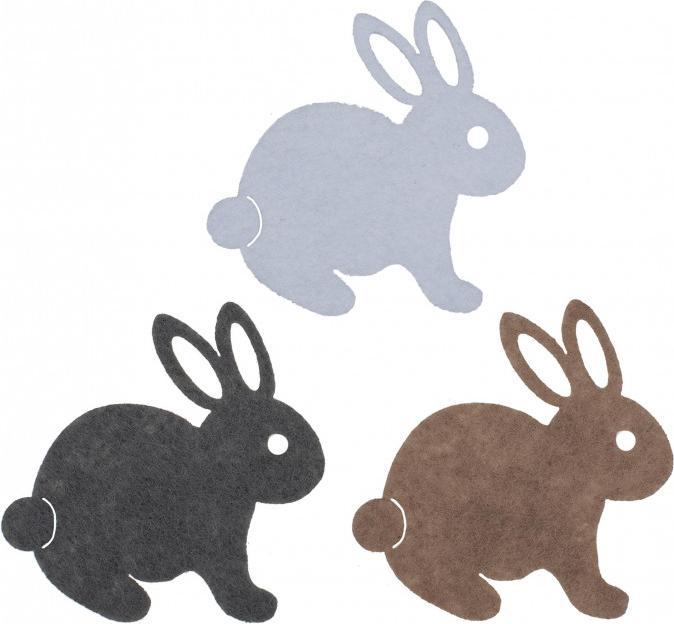 Image du produit Glorex Lapins en feutre, 5pcs 6cm