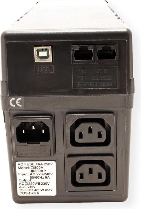 Produktbild Value Ups 800 (800 VA, 480 W, Line-Interaktiv USV)