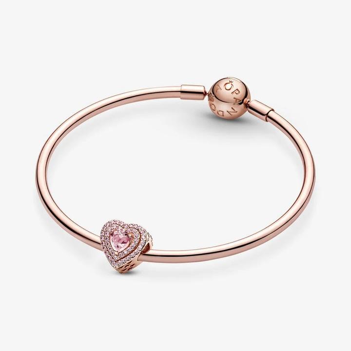 Image du produit Pandora Coeur Rose Charms/Beads (Argent, Alliage métallique)