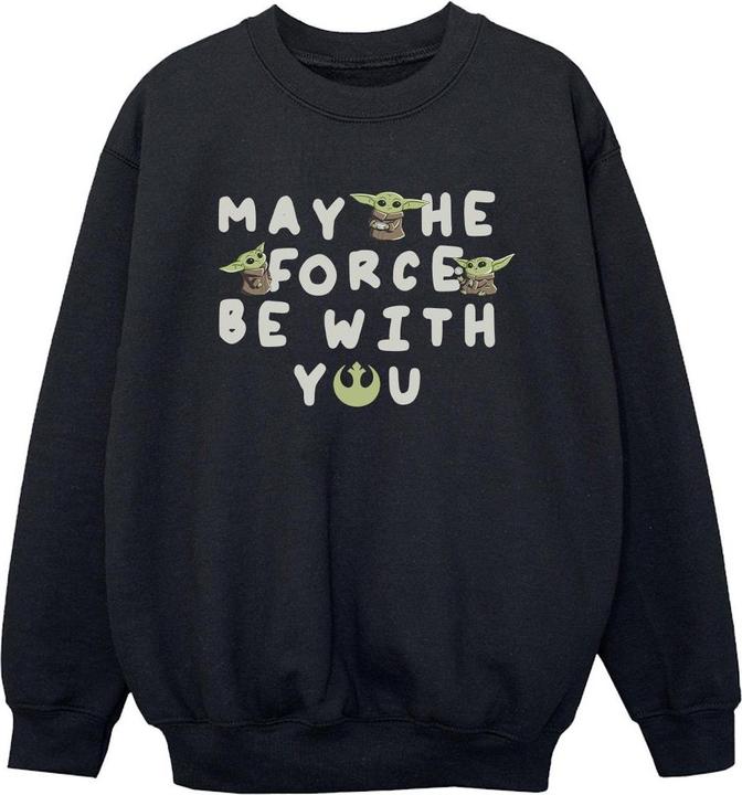 Star Wars The Mandalorian Grogu May The Force Be With You Sweatshirt Jungen