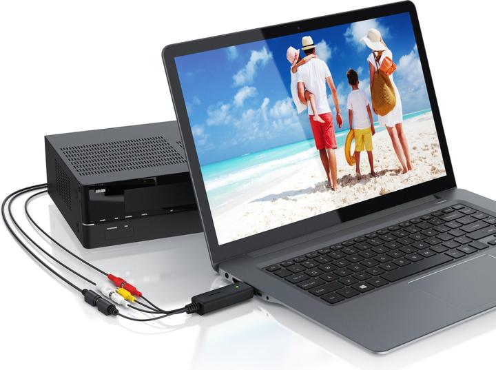 Image du produit Aplic Carte d'acquisition vidéo audio USB, convertisseur audio vidéo, adaptateur vidéo de postproduction (USB 2.0, signal TV analogique)
