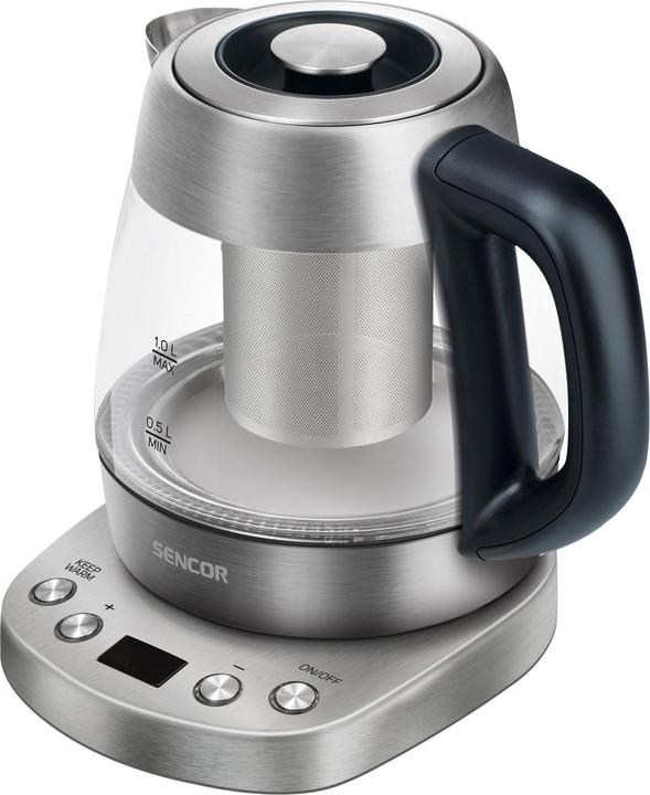 Image du produit Sencor Bouilloire électrique avec filtre à thé 1l, verre 2200W SWK1080SS (1 l)