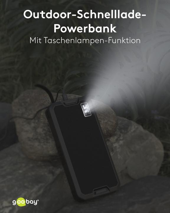 Immagine prodotto Goobay QC/PD Solare (20000 mAh, 18 W, 74 Wh)
