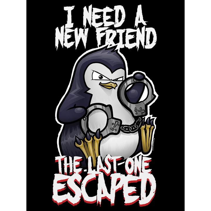 Image du produit Psycho Penguin Tee shirt J'ai besoin d'un nouvel ami (3XL)