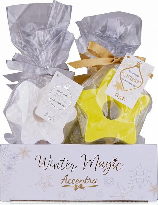 Produktbild Accentra Seifenblasen-Badebombe WINTER MAGIC mit Holzstiel (Badekugeln)