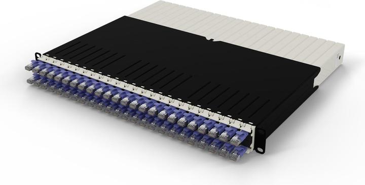 Produktbild PATCHBOX one / 8RU / Cat 6A, STP, 0.8 m, Violett (U/FTP, CAT6a, 0.80 m)