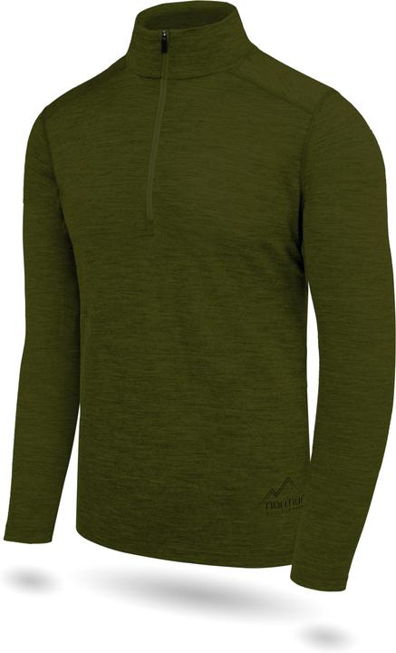 Actual product image Normani Herren Merino Langarm mit 1/4 Zipper Canberra - 1583 (5XL)