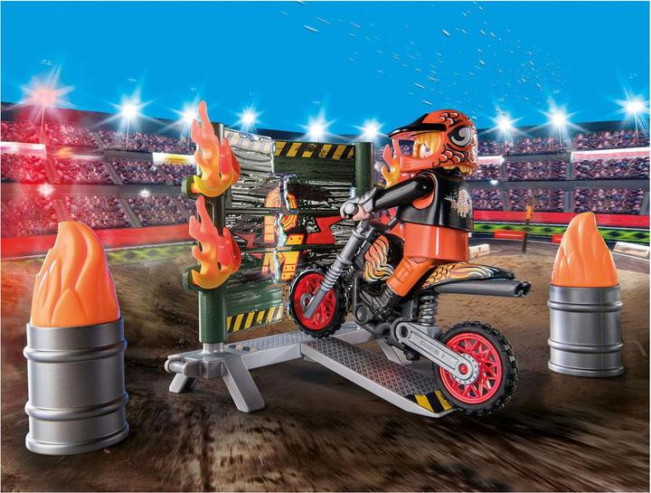 Actual product image Playmobil Motorbike with wall of fire (71256, Playmobil stunt show)