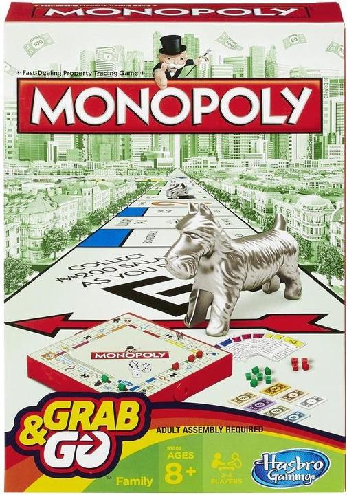 Actual product image Monopoly Gaming Grab & Go Game, Board game, War, 8 yr(s), Family game (Multilingual)