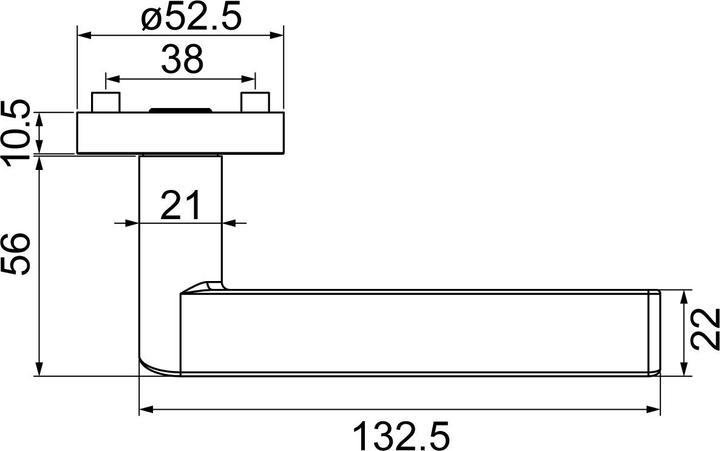 Actual product image Griffwerk Lever handle set LEAF LIGHT (Door set)