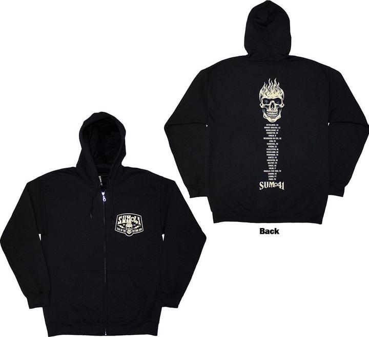 Universal Textiles Tour 24 Pocket Logo & Skull Back (Zipper-Hoodie)