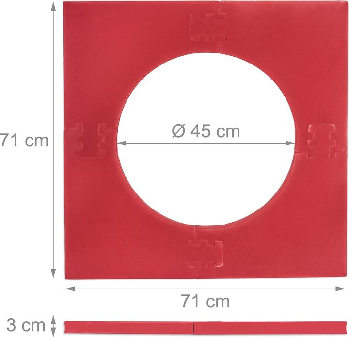 Actual product image Relaxdays Dartboard protection ring