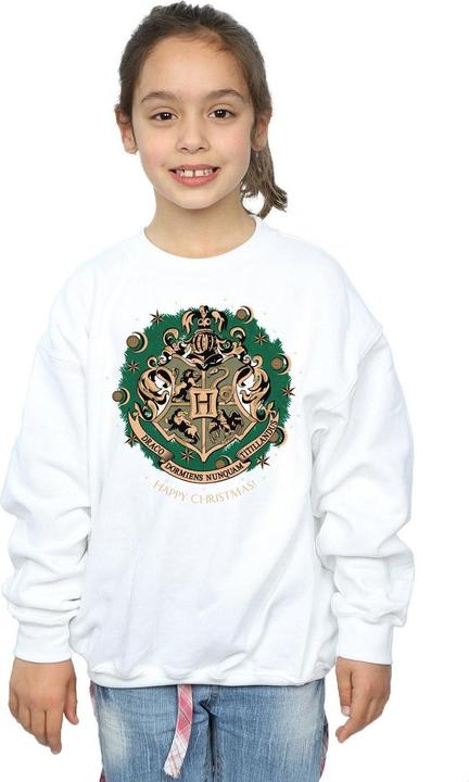 Actual product image Girls Christmas Wreath Sweatshirt (152, 158)