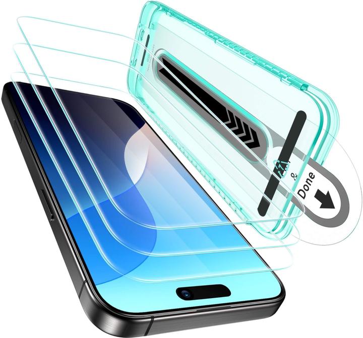 Immagine prodotto ESR Protezione del display in vetro temperato (1 Pezzo/i, Apple iPhone 16 Pro Max)