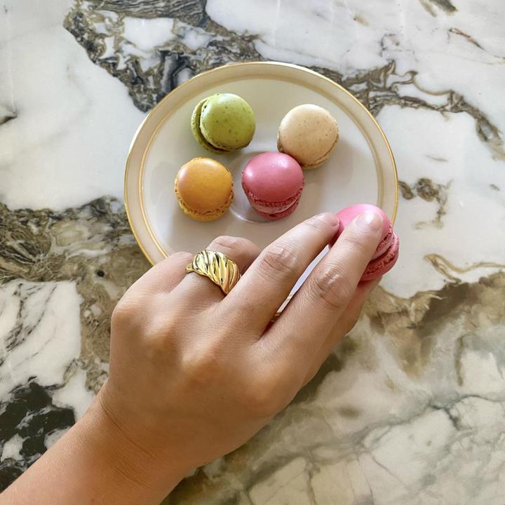 Produktbild Candy Ring Veron, 925 Sterling Silber, vergoldet (54, 925 Silber)