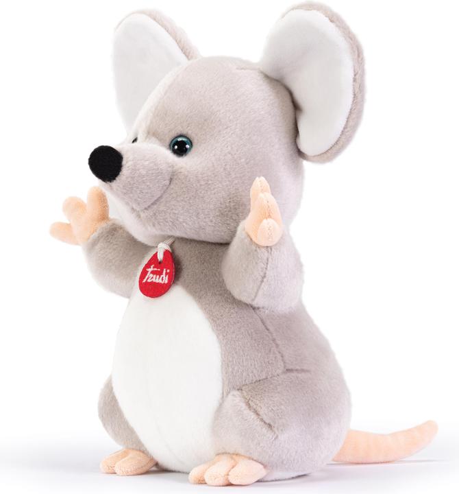 Actual product image Trudi Classic cuddly toy mouse Martin 23 x 30 x 17 cm, size M, high quality soft toy with soft arms and (17 cm)