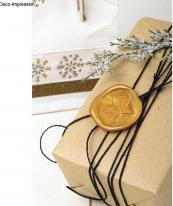 Actual product image Rayher Seal set star, 2.5cm ø, gold, 1 set