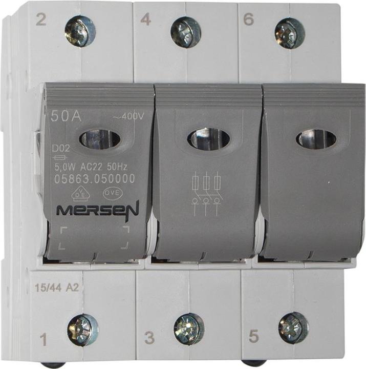Produktbild Mersen D0-Lasttrennschalter D02 3p 400V 35A 5863035000 (Neozed-Sicherung, 35 A)