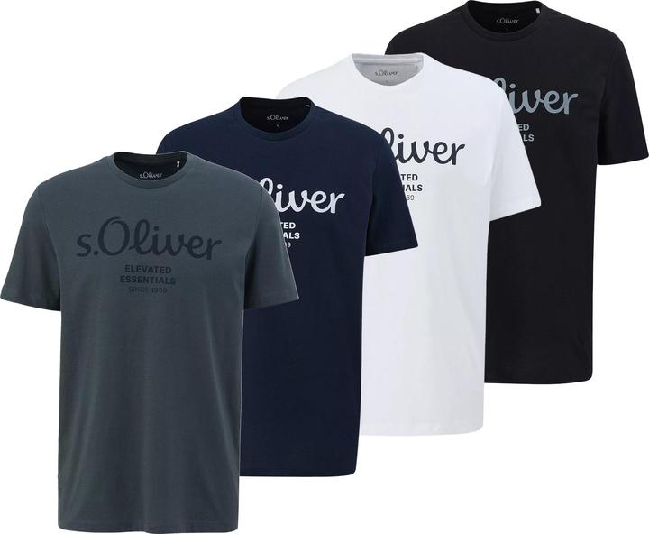 Schwarz, Blau, Dunkelgrau, Weiss