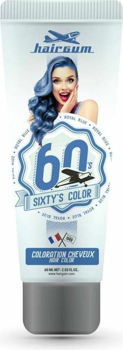 Hairgum SIXTY'S COLOR hair color #royal blue 60 ml (Royal Blue)