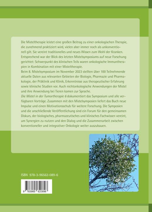 Produktbild Die Mistel in der Tumortherapie 6 (Deutsch, Wolfgang Kreis, Gero Leneweit, Harald Matthes, Günther Spahn, Rainer Scheer, Reinhild Klein, Andrée-Michael Beer, Rainer Stange, Susanne Alban, Wolfgang Blaschek, 2024)