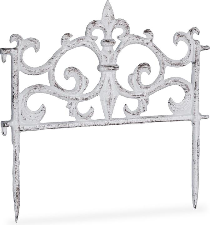 Image du produit Relaxdays Bordure de jardin fonte de fer, antique (27 cm)