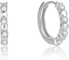 Produktbild Beneto Gentle silver earrings with clear zircons AGUC2714 (L)