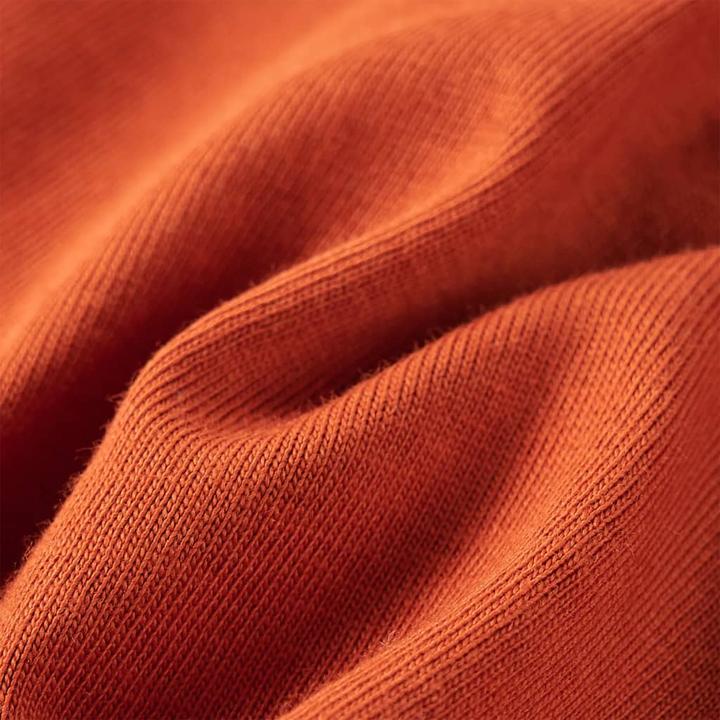 Image du produit VidaXL T-shirt manches longues enfant marron rouille 128,Matière : 100 (128)