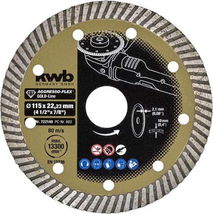 Produktbild kwb Diamant-Trennscheibe Goldline 115