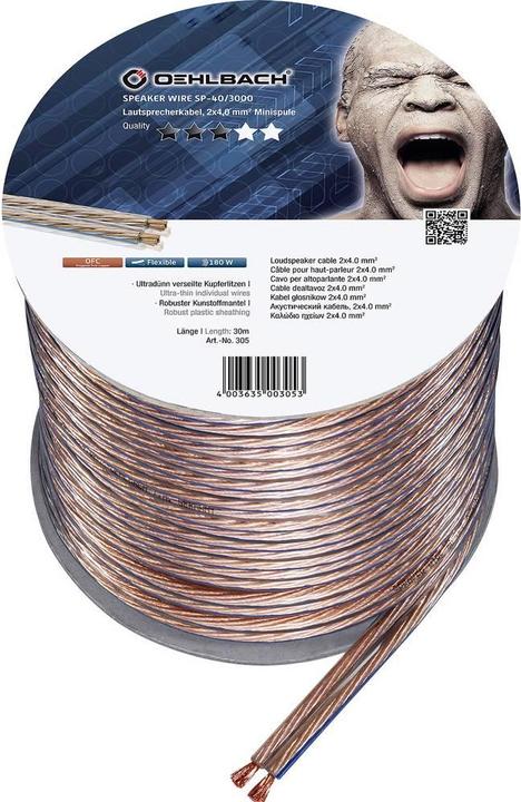 Actual product image Oehlbach Speaker Wire SP40 3000 (30 m, 4 mm²)