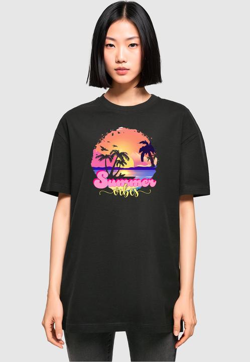 Image du produit Merchcode Ladies Summer Vibes Sunset Oversized Boyfriend Tee - 118413 (M)