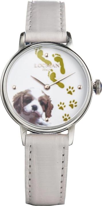 Produktbild Locman Italy Damenuhr 1960 Fantasy Dog Ref. F253A08S-00WHCA1PW (Uhr mit Schmuckstein, 32 mm)